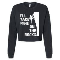 Rock Climbing Simple Classic Cropped Pullover Crew
