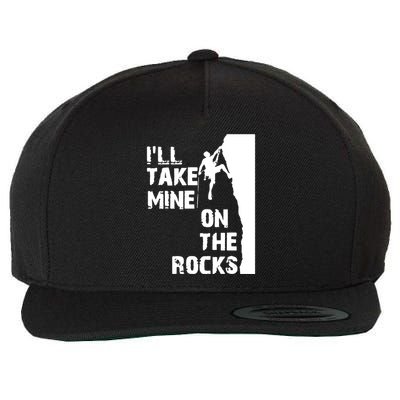 Rock Climbing Simple Classic Wool Snapback Cap