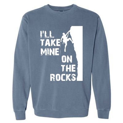 Rock Climbing Simple Classic Garment-Dyed Sweatshirt