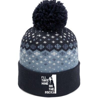 Rock Climbing Simple Classic The Baniff Cuffed Pom Beanie