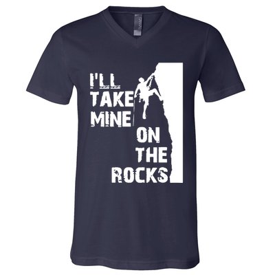 Rock Climbing Simple Classic V-Neck T-Shirt