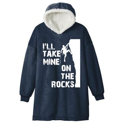 Rock Climbing Simple Classic Hooded Wearable Blanket
