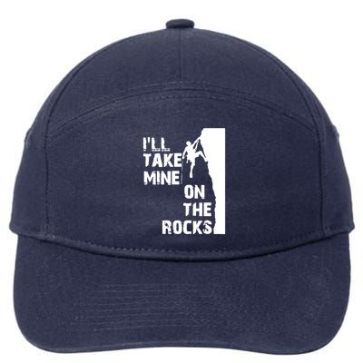 Rock Climbing Simple Classic 7-Panel Snapback Hat