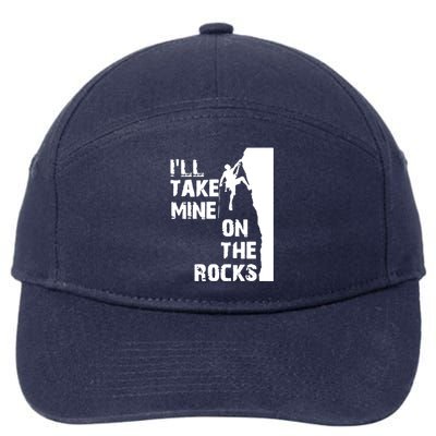 Rock Climbing Simple Classic 7-Panel Snapback Hat