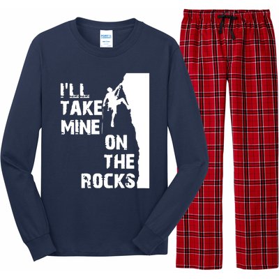 Rock Climbing Simple Classic Long Sleeve Pajama Set