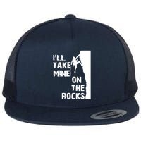 Rock Climbing Simple Classic Flat Bill Trucker Hat