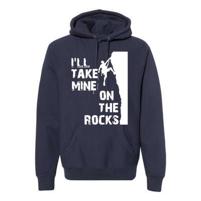 Rock Climbing Simple Classic Premium Hoodie