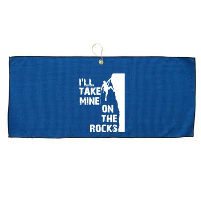 Rock Climbing Simple Classic Large Microfiber Waffle Golf Towel