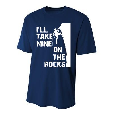 Rock Climbing Simple Classic Performance Sprint T-Shirt