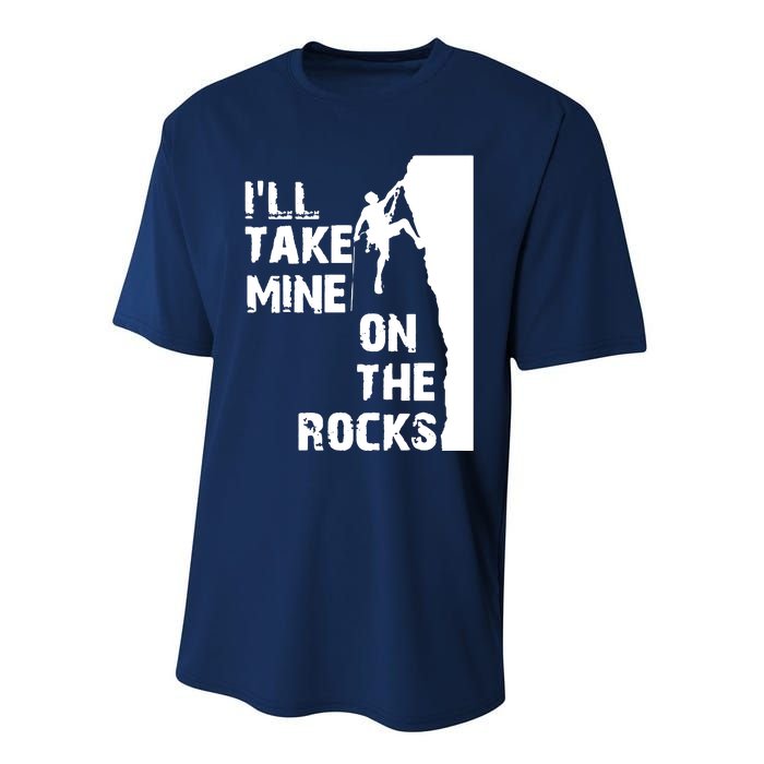 Rock Climbing Simple Classic Performance Sprint T-Shirt