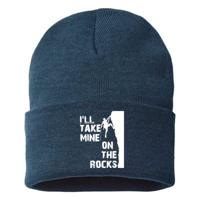 Rock Climbing Simple Classic Sustainable Knit Beanie