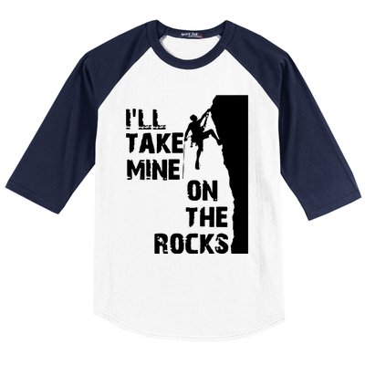 Rock Climbing Simple Classic Baseball Sleeve Shirt