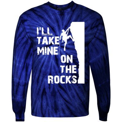 Rock Climbing Simple Classic Tie-Dye Long Sleeve Shirt