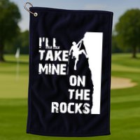 Rock Climbing Simple Classic Golf Towel