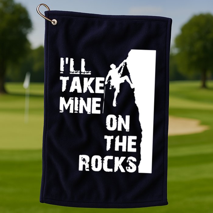 Rock Climbing Simple Classic Golf Towel