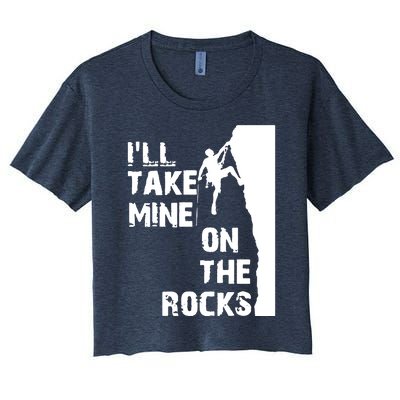 Rock Climbing Simple Classic Women's Crop Top Tee