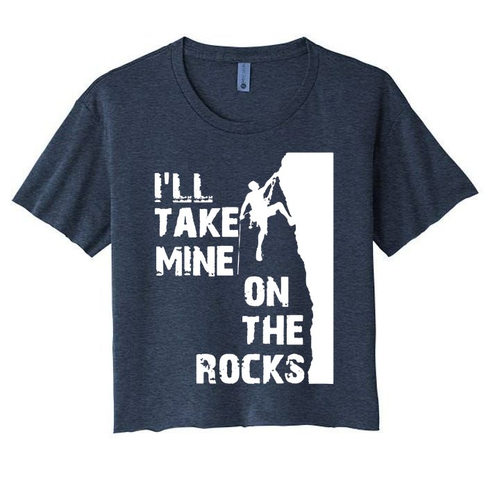 Rock Climbing Simple Classic Women's Crop Top Tee