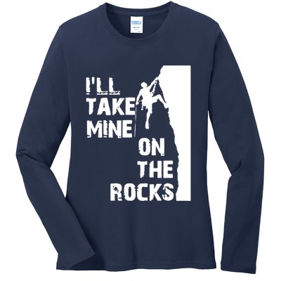 Rock Climbing Simple Classic Ladies Long Sleeve Shirt