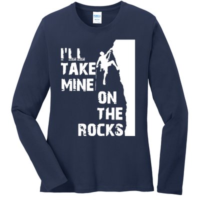 Rock Climbing Simple Classic Ladies Long Sleeve Shirt