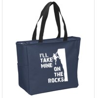 Rock Climbing Simple Classic Zip Tote Bag