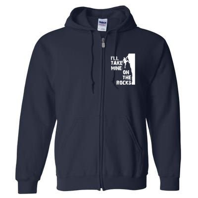 Rock Climbing Simple Classic Full Zip Hoodie