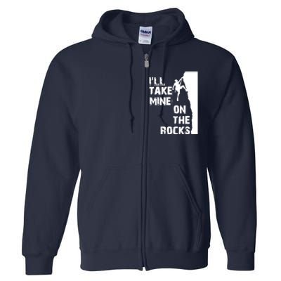 Rock Climbing Simple Classic Full Zip Hoodie