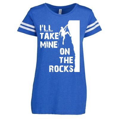 Rock Climbing Simple Classic Enza Ladies Jersey Football T-Shirt