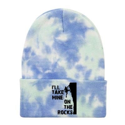 Rock Climbing Simple Classic Tie Dye 12in Knit Beanie