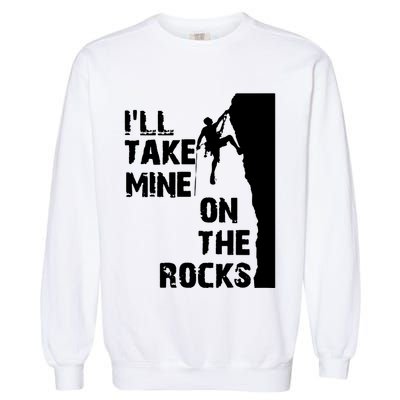 Rock Climbing Simple Classic Garment-Dyed Sweatshirt