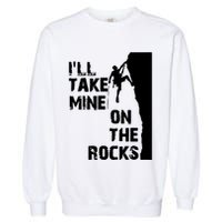 Rock Climbing Simple Classic Garment-Dyed Sweatshirt