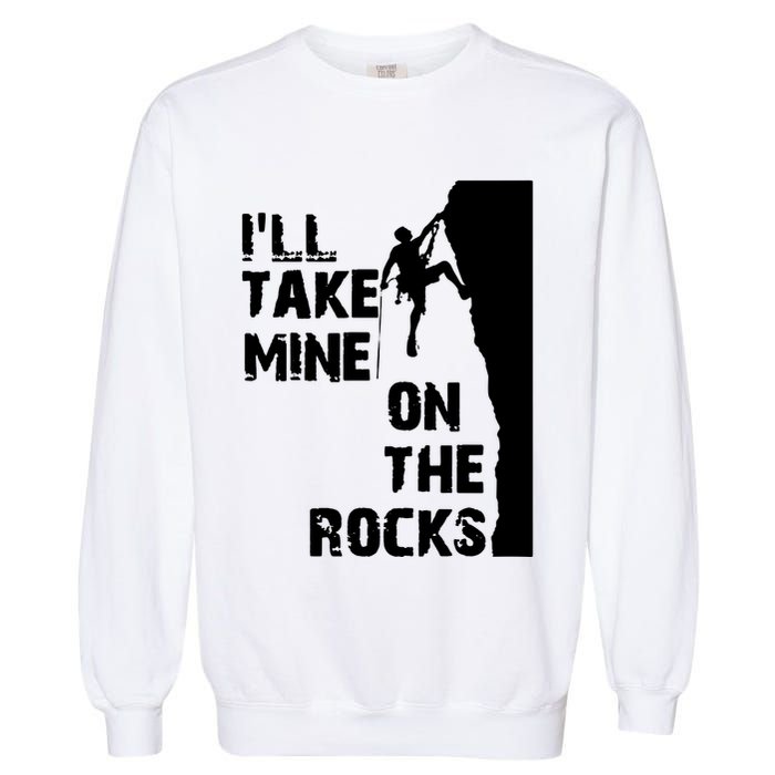 Rock Climbing Simple Classic Garment-Dyed Sweatshirt