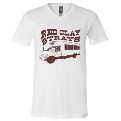 Red Clay Strays V-Neck T-Shirt