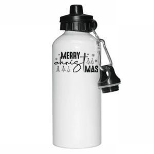 Retro Christmas Santa Claus Aluminum Water Bottle 