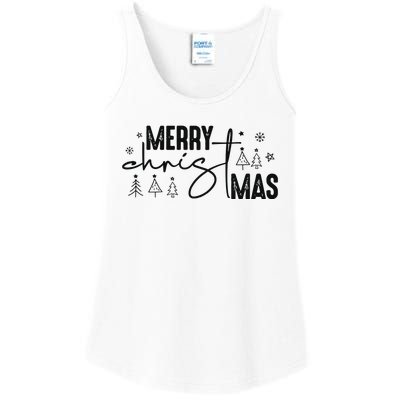 Retro Christmas Santa Claus Ladies Essential Tank