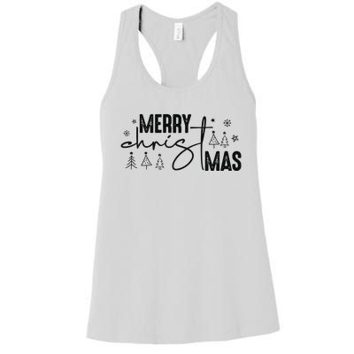 Retro Christmas Santa Claus Women's Racerback Tank