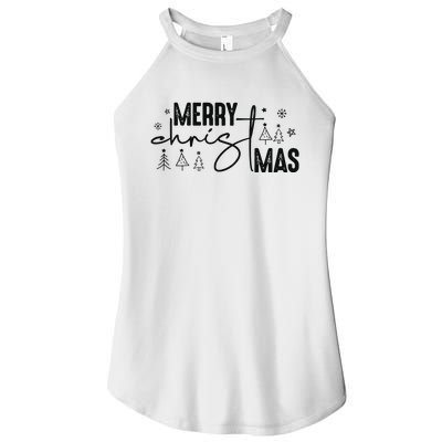 Retro Christmas Santa Claus Women’s Perfect Tri Rocker Tank