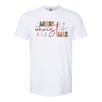 Retro Christmas Santa Claus Softstyle® CVC T-Shirt