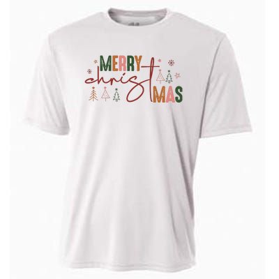 Retro Christmas Santa Claus Cooling Performance Crew T-Shirt