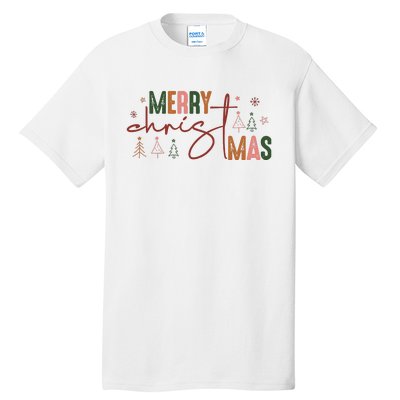 Retro Christmas Santa Claus Tall T-Shirt