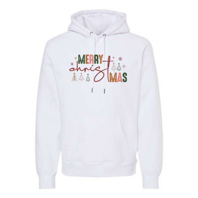 Retro Christmas Santa Claus Premium Hoodie