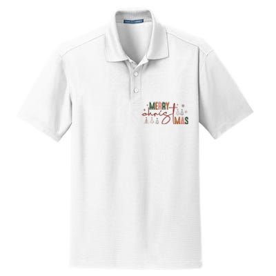 Retro Christmas Santa Claus Dry Zone Grid Polo