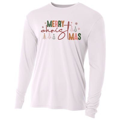 Retro Christmas Santa Claus Cooling Performance Long Sleeve Crew