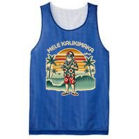 Retro Christmas Surf Mele Kalikimaka Santa Shaka Hawaii Gift Mesh Reversible Basketball Jersey Tank