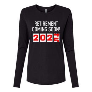 Retirement Coming Soon 2025 Soon To Be Retired Countdown Gift Womens Cotton Relaxed Long Sleeve T-Shirt