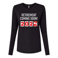 Retirement Coming Soon 2025 Soon To Be Retired Countdown Gift Womens Cotton Relaxed Long Sleeve T-Shirt