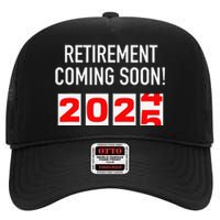 Retirement Coming Soon 2025 Soon To Be Retired Countdown Gift High Crown Mesh Back Trucker Hat