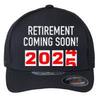 Retirement Coming Soon 2025 Soon To Be Retired Countdown Gift Flexfit Unipanel Trucker Cap