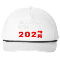 Retirement Coming Soon 2025 Soon To Be Retired Countdown Gift Snapback Five-Panel Rope Hat