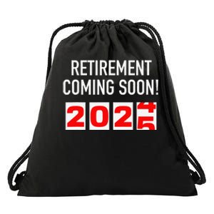 Retirement Coming Soon 2025 Soon To Be Retired Countdown Gift Drawstring Bag