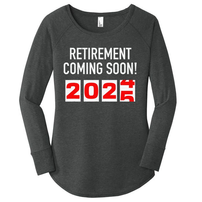 Retirement Coming Soon 2025 Soon To Be Retired Countdown Gift Women's Perfect Tri Tunic Long Sleeve Shirt